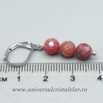 Cercei rodonit rotund fatetat 6,4 mm