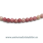 Colier rodonit rotund fatetat - 3,5 mm