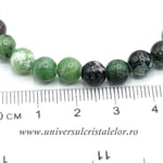 Bratara rubin in zoisit rotund 6 m