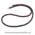 Colier rubin rotund fatetat - 3,8mm