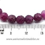 Colier rubin rotund fatetat - 6 mm