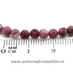 Colier rubin rotund fatetat - 4.4 mm