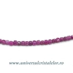 Colier rubin cub fatetat - 2,5mm