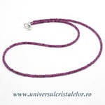 Colier rubin cub fatetat - 2,5mm