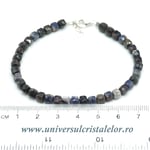 Bratara safir cub fatetat - 4,7 mm