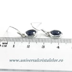 Cercei safir oval fatetat