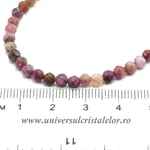 Colier safir multicolor rotund fatetat 4,1 mm