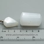 Set selenit ( pandantiv plus piatra rulata )