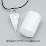 Set selenit ( pandantiv plus piatra rulata ) m4