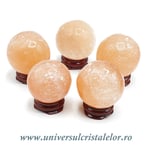 Sfera selenit orange 4 cm