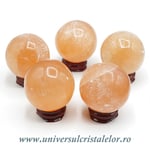Sfera selenit orange 4,5 cm
