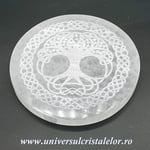 Selenit suport pomul vietii 15 cm
