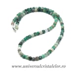 Colier smarald cub fatetat 4,5 mm