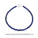 Bratara sodalit rotund fatetat 3 mm