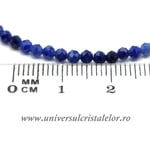 Bratara sodalit rotund fatetat 3 mm