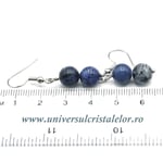 Cercei sodalit rotund - 8 mm