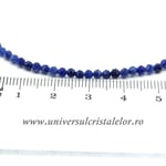 Colier sodalit rotund fatetat 3 mm