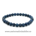 Bratara spinel albastru rotund pe elastic - 6 mm