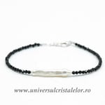 Bratara spinel rotund fatetat cu perle - 2,3 mm