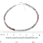 Bratara spinel multicolor rotund fatetat - 2,5 mm
