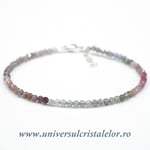 Bratara spinel multicolor rotund fatetat - 2,5 mm