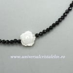 Colier spinel cu sidef trandafir