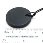 Pandantiv shungit rotund 3 cm