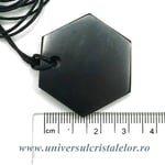 Pandantiv shungit hexagon