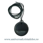 Pandantiv shungit rotund 3 cm