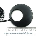 Pandantiv shungit rotund dublu