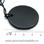 Pandantiv shungit rotund 4 cm