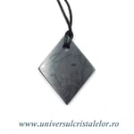 Pandantiv shungit romb