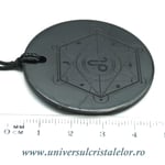 Pandantiv shungit zodia Leu