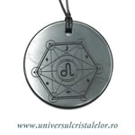 Pandantiv shungit zodia Leu