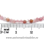 Colier thulit rotund fatetat 2 mm