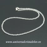Colier topaz alb