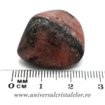 Triplit si Wagnerit in Pirita piatra rulata m1