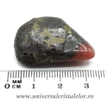 Triplit si Wagnerit in Pirita piatra rulata m2