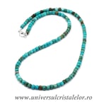 Colier turcoaz cub fatetat - 4mm