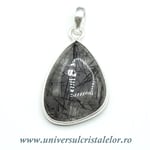 Pandantiv cuart cu turmalina