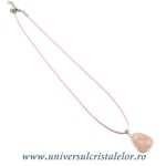 Snur cerat roz pentru pandantiv