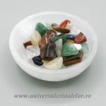 Bol selenit cu mixt pietre