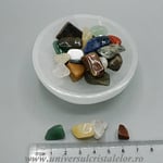 Bol selenit cu mixt pietre