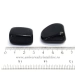 Obsidian negru piatra rulata