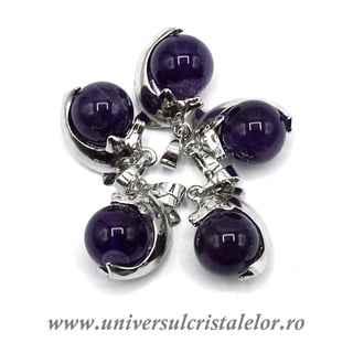 Pandantiv ametist sfera m3