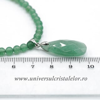 Colier cu pandantiv aventurin lacrima