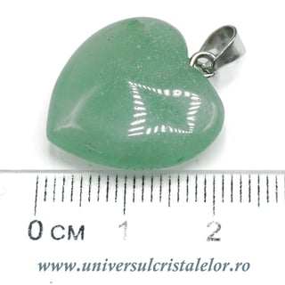 Pandantiv aventurin inima