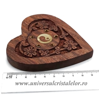 Suport ardere pentru betisoare si conuri parfumate - inima