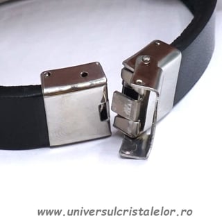 Bratara chihlimbar cu piele naturala