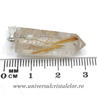 Pandantiv cuart rutilat m1